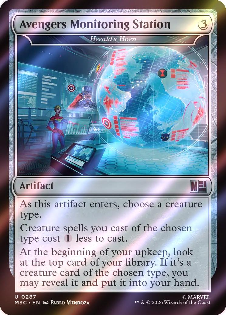 Avengers Monitoring Station - Herald's Horn [287] [Marvel Super Heroes: Commander] [Surge Foil]