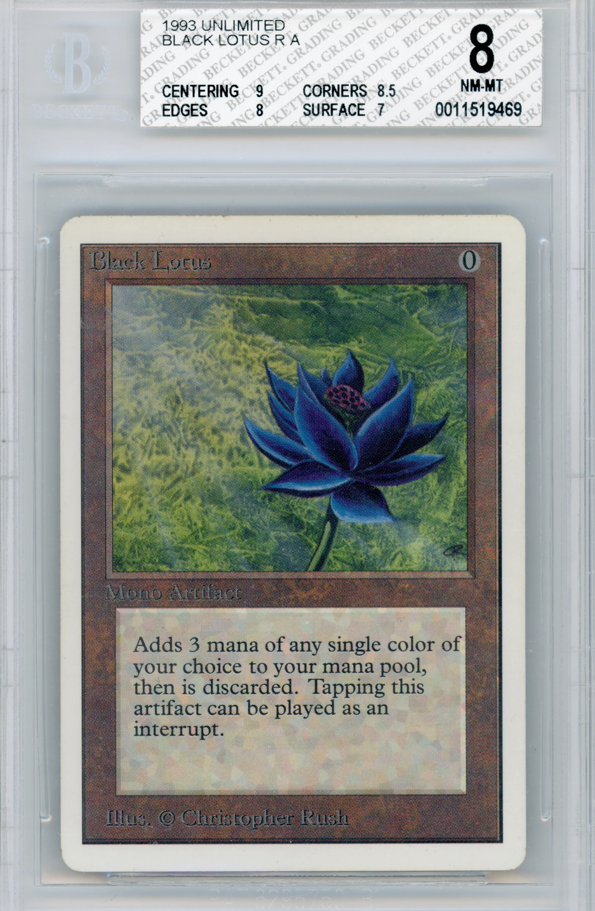 Black Lotus — Beckett 8 — ID 16823