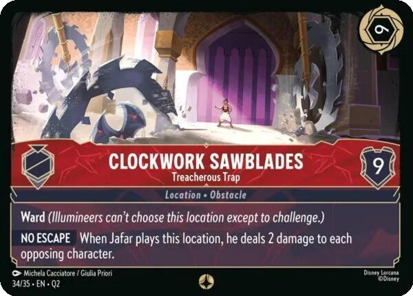 Clockwork Sawblades - Treacherous Trap - 34/35 [Illumineer's Quest: Palace Heist] [Non-Foil]