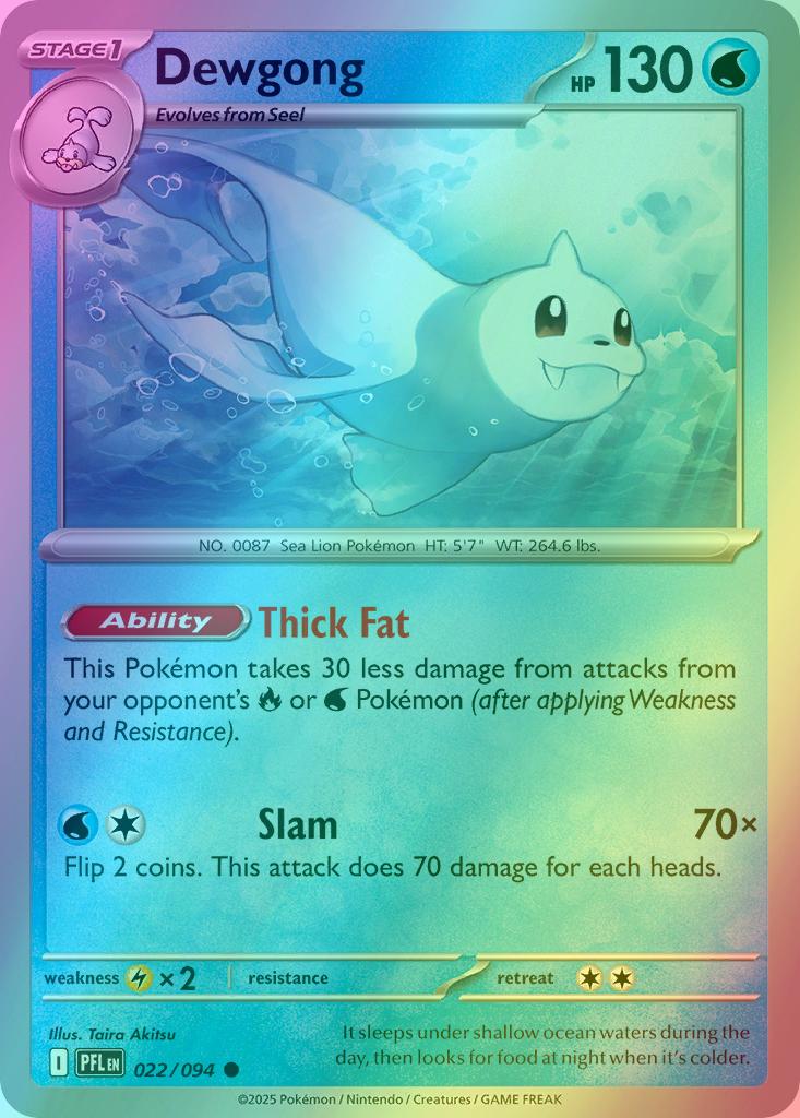 Dewgong - 022/094 - Common [me02-022] [Reverse Holo]