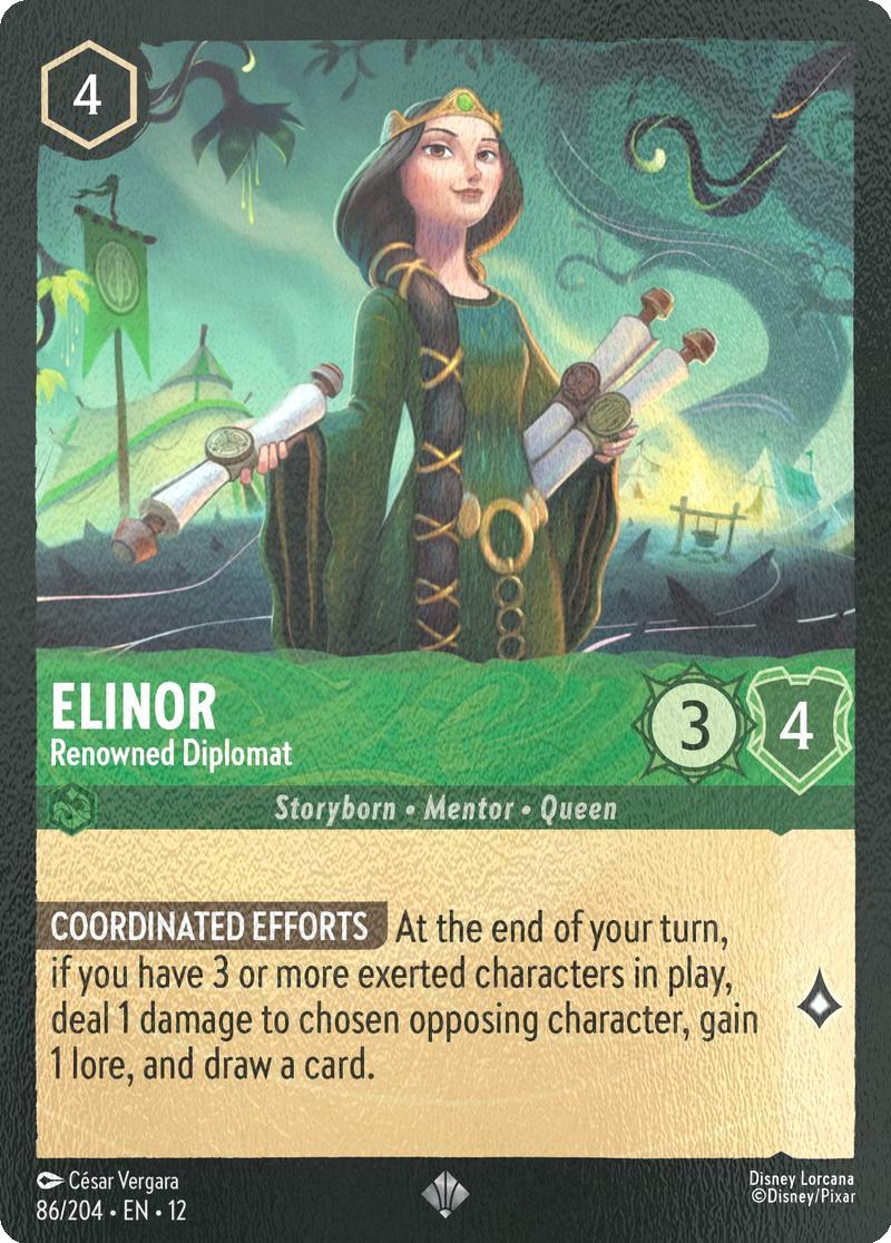 Elinor - Renowned Diplomat - 86/204 [Wilds Unknown] [Cold Foil]