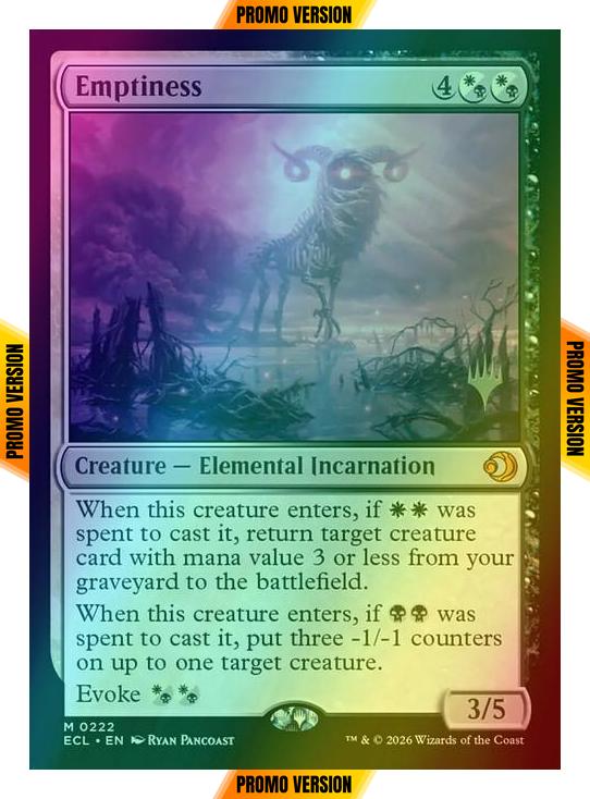 Emptiness [222p] [Promo Pack] [Lorwyn Eclipsed: Promos] [Foil]