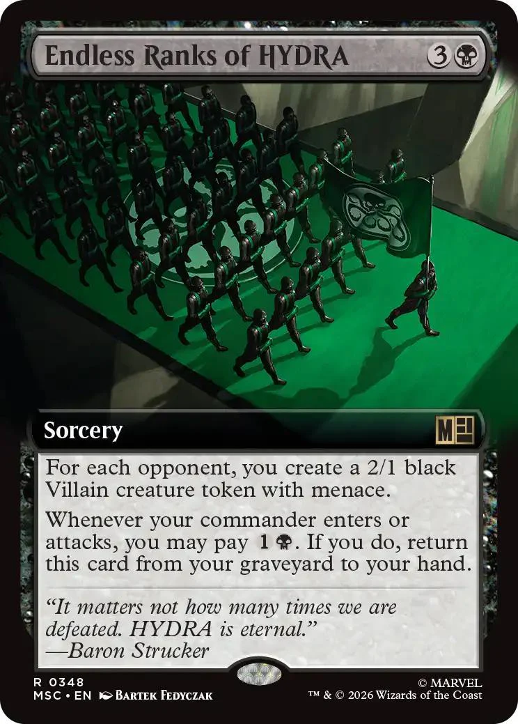 Endless Ranks of HYDRA [348] [Extended Art] [Marvel Super Heroes: Commander] [Non-Foil]