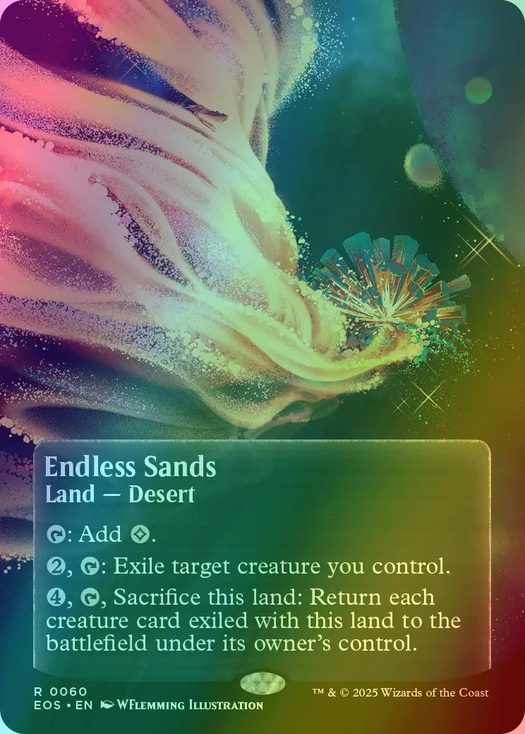Endless Sands [60] [Borderless] [Poster] [Edge of Eternities: Stellar Sights] [Foil]