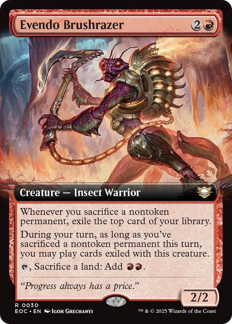 Evendo Brushrazer [30] [Extended Art] [Edge of Eternities: Commander] [Non-Foil]