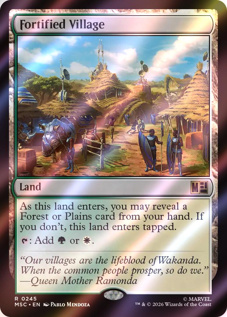 Fortified Village [245] [Marvel Super Heroes: Commander] [Surge Foil]