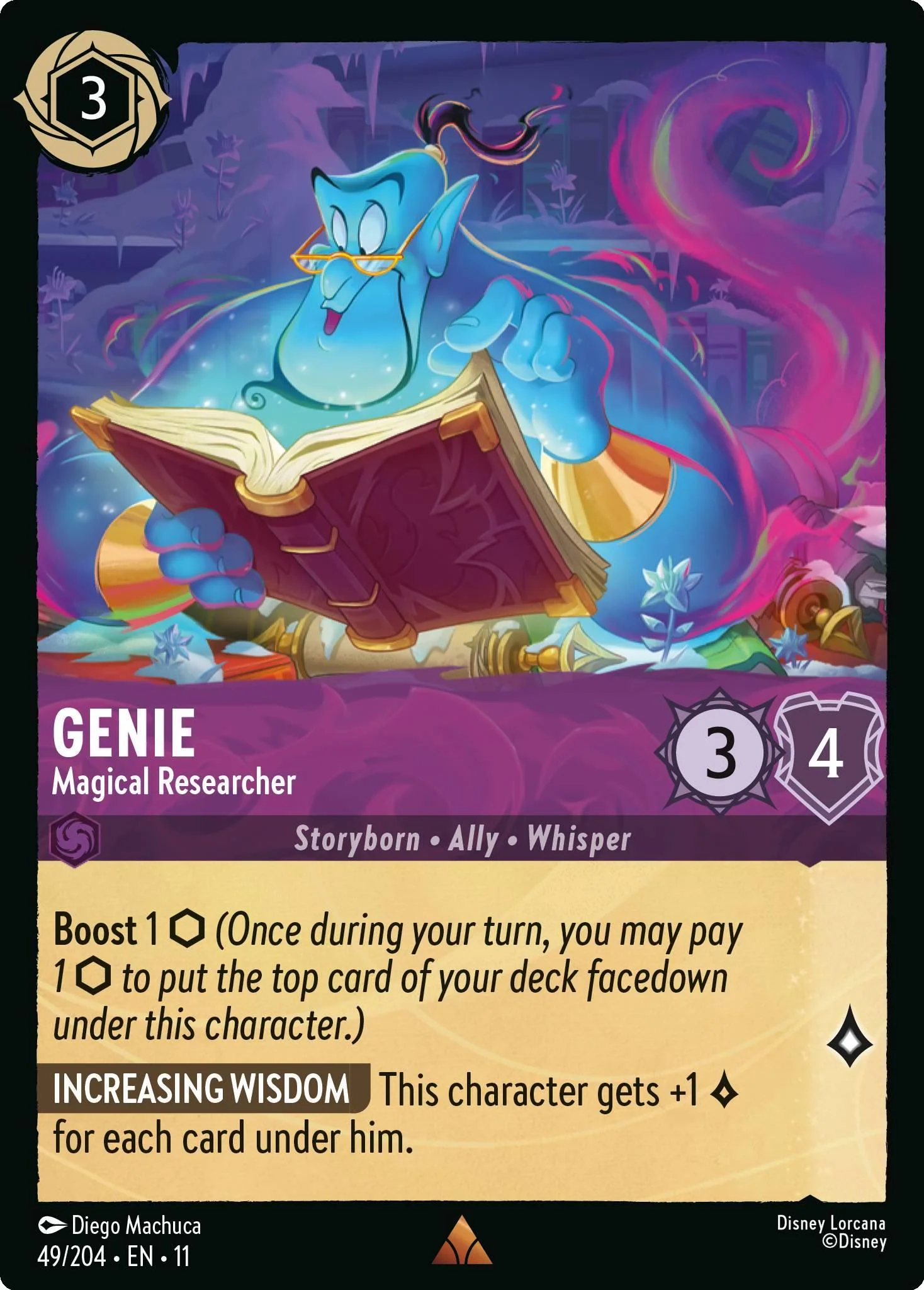 Genie - Magical Researcher - 49/204 [Winterspell] [Non-Foil]