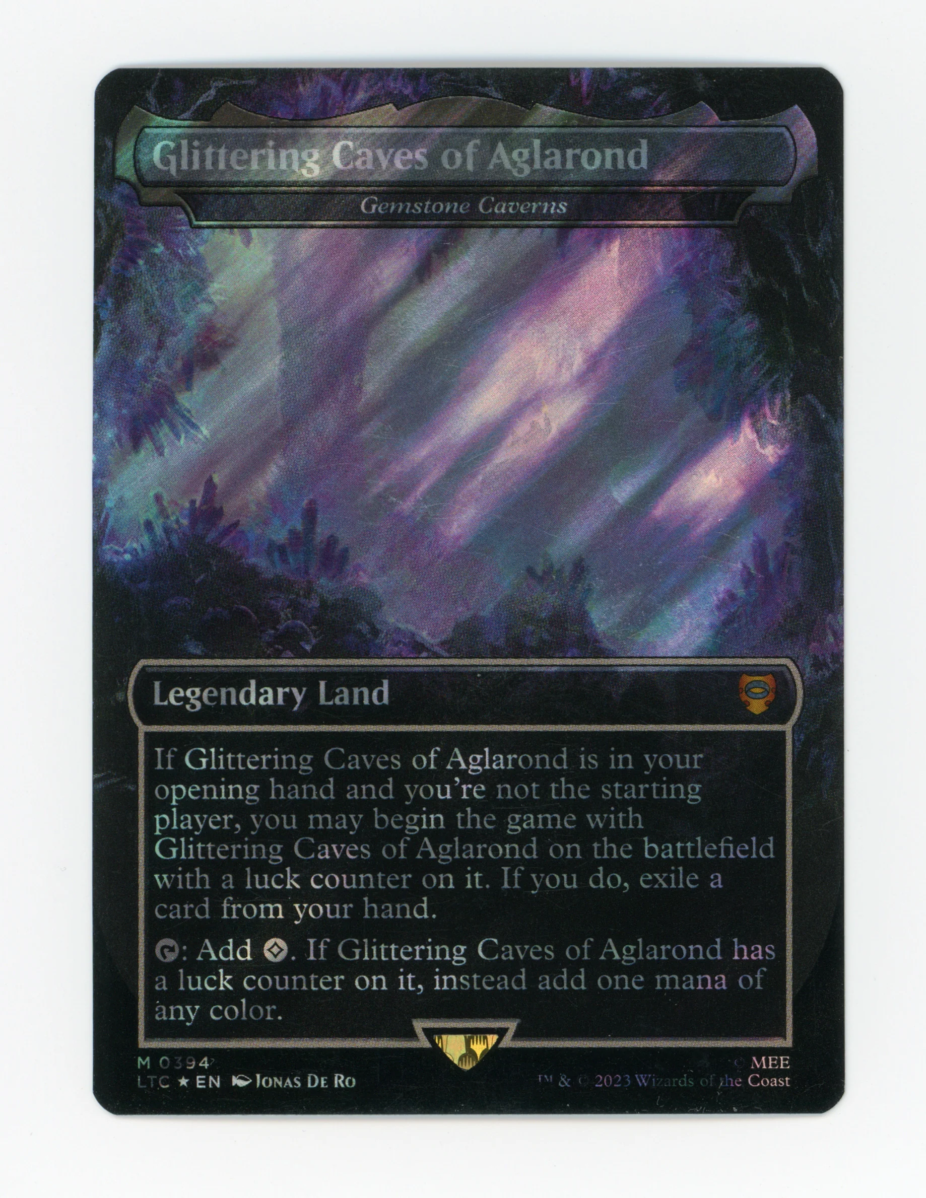 Glittering Caves of Aglarond - Gemstone Caverns — Borderless|Realms and Relics|Surge Foil — ID 17906
