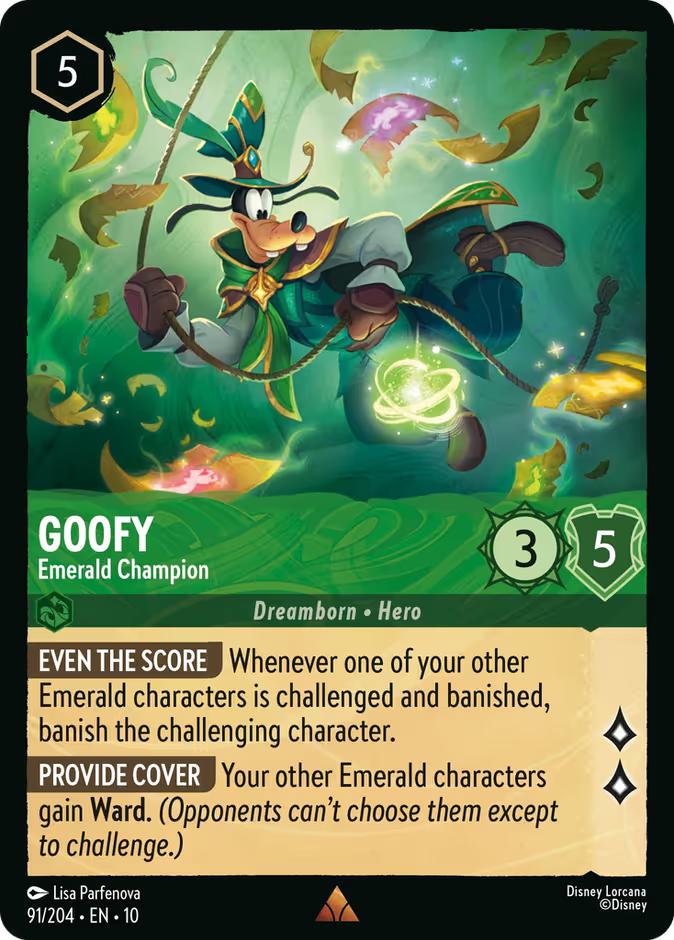 Goofy - Emerald Champion - 91/204 [Whispers in the Well] [Non-Foil]