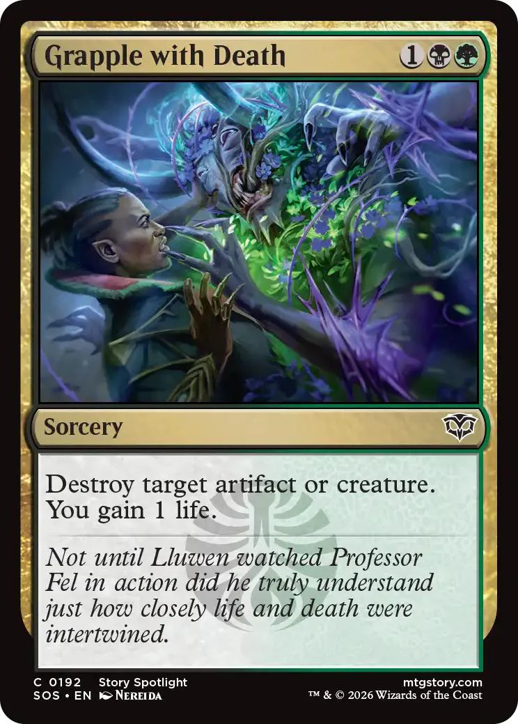 Grapple with Death [192] [Secrets of Strixhaven] [Non-Foil]