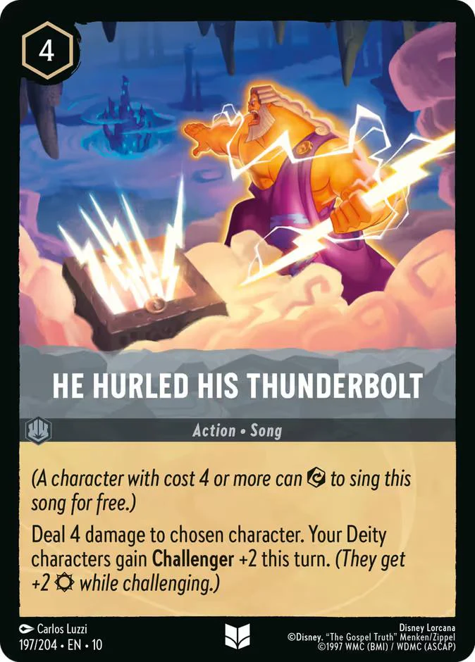 He Hurled His Thunderbolt - 197/204 [Whispers in the Well] [Non-Foil]