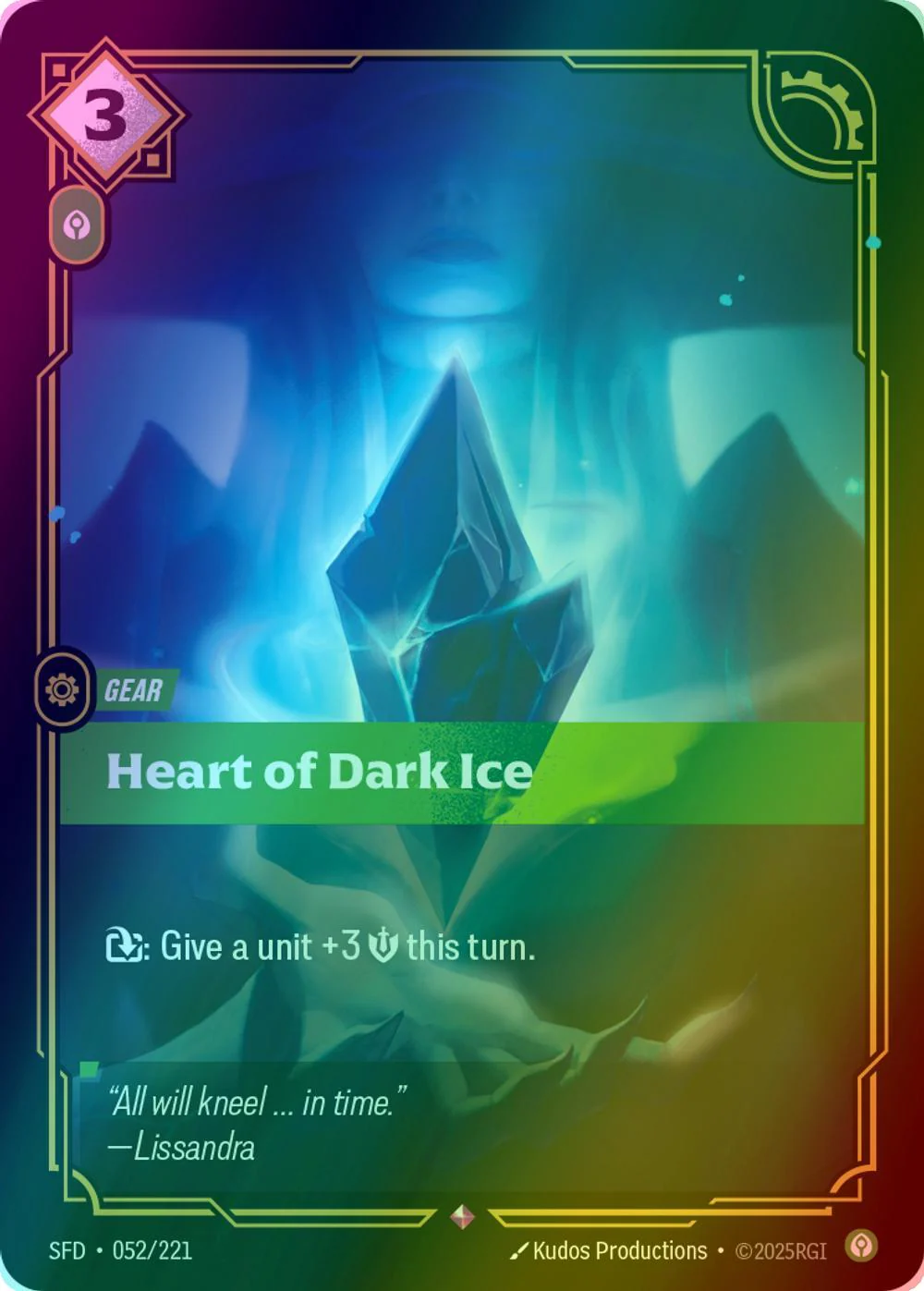 Heart of Dark Ice - 052/221 [Spiritforged] [Foil]