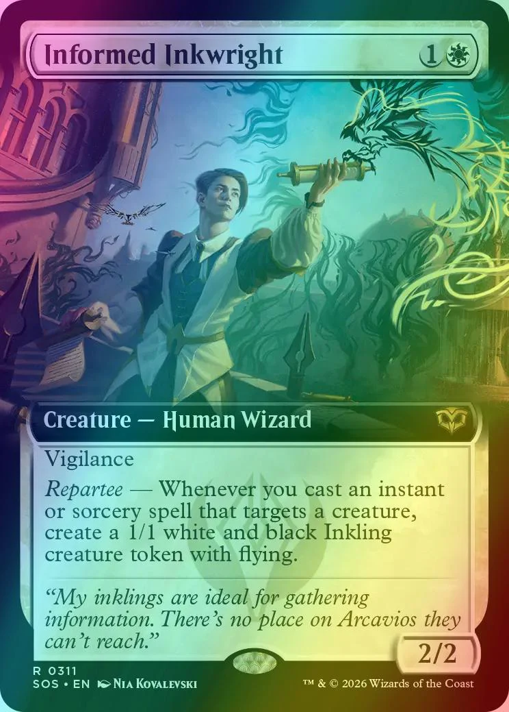 Informed Inkwright [311] [Extended Art] [Secrets of Strixhaven] [Foil]