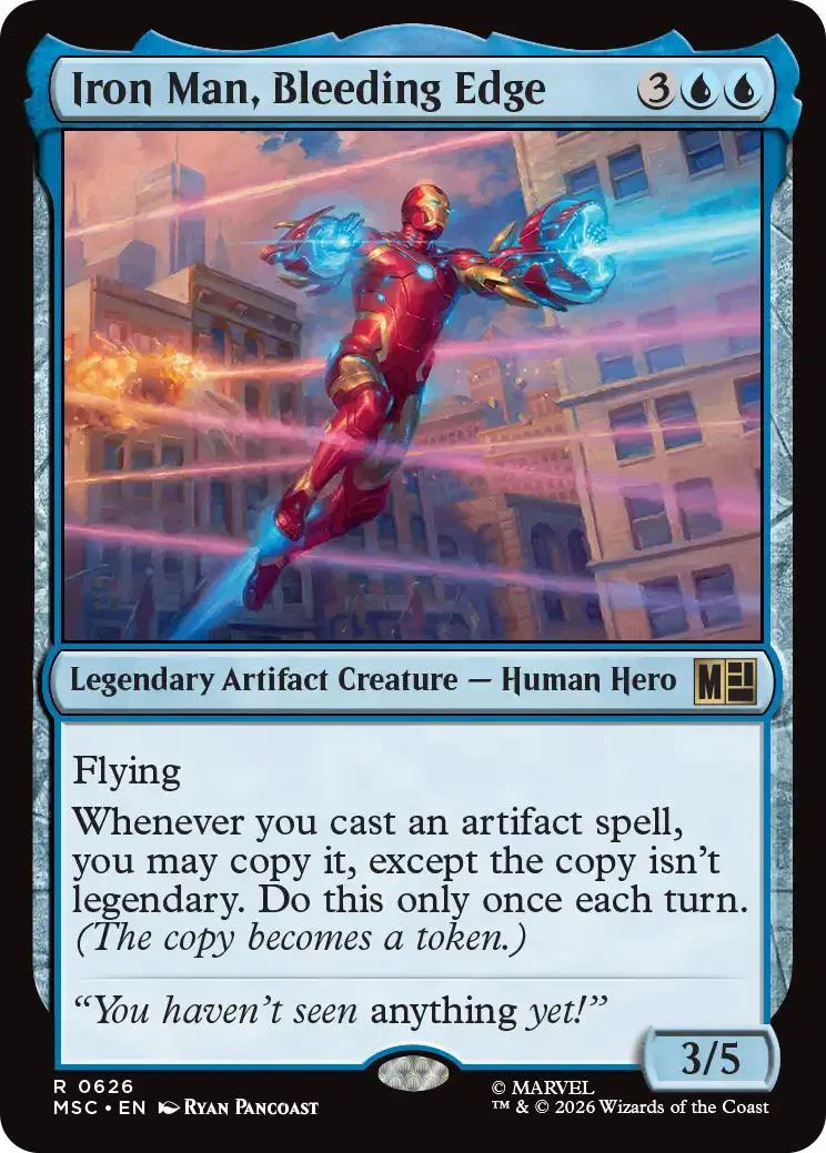 Iron Man, Bleeding Edge [626] [Jumpstart] [Marvel Super Heroes: Commander] [Non-Foil]