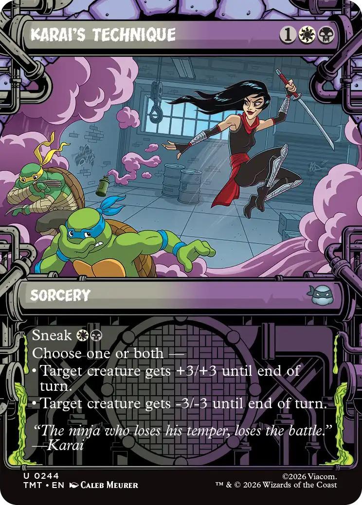 Karai's Technique [244] [Sewer Frame] [Teenage Mutant Ninja Turtles] [Non-Foil]