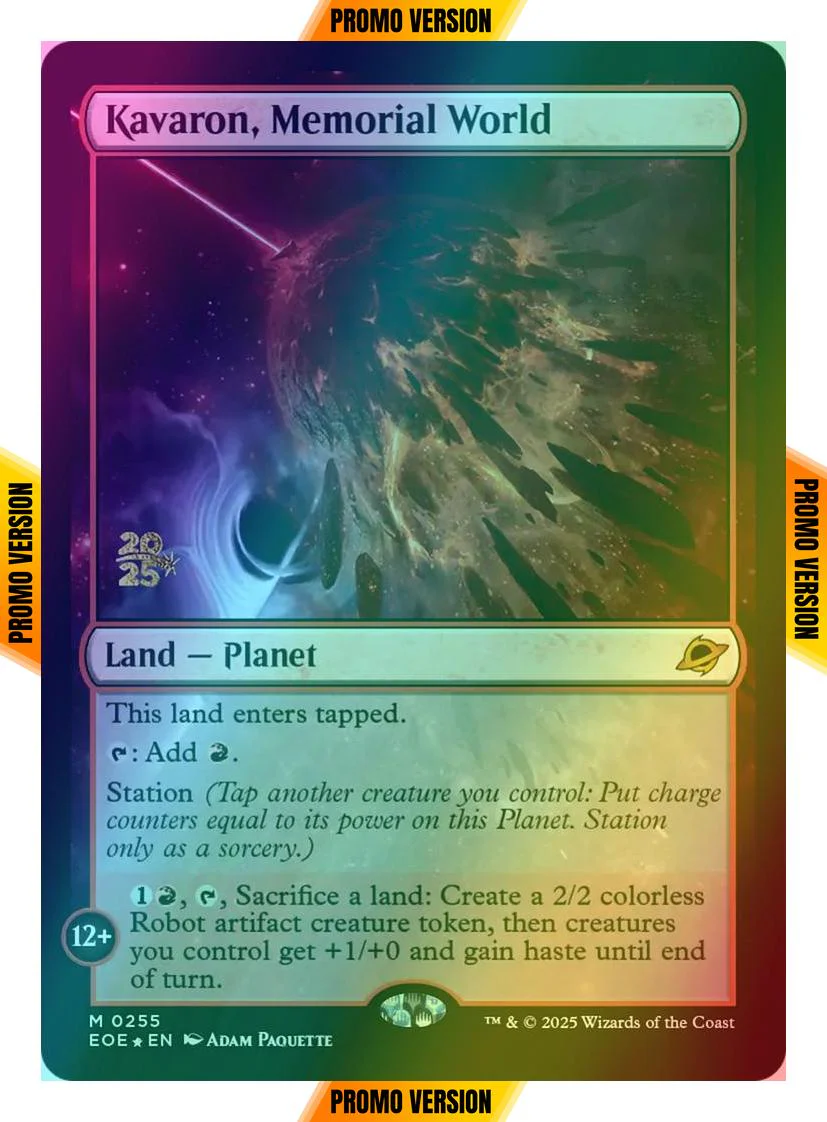 Kavaron, Memorial World [255s] [Prerelease] [Edge of Eternities: Promos] [Foil]