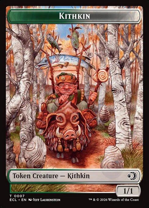 Elf Token (04) // Kithkin Token (07) [Lorwyn Eclipsed: Tokens] [Non-Foil] - Image 2