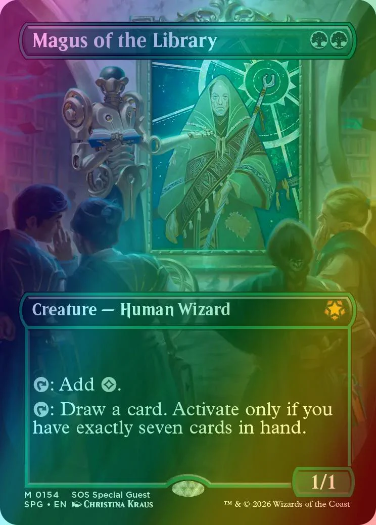 Magus of the Library [154] [Borderless] [Special Guests] [Foil]