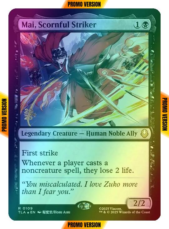 Mai, Scornful Striker [109s] [Prerelease] [Avatar: The Last Airbender: Promos] [Foil]