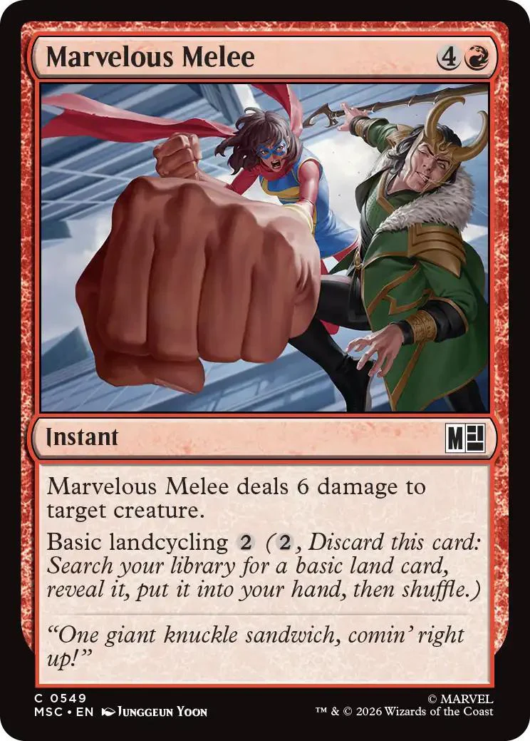 Marvelous Melee [549] [Beginner Box] [Marvel Super Heroes: Commander] [Non-Foil]