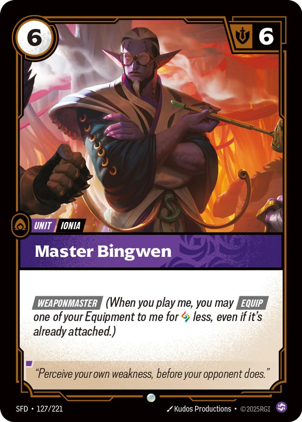 Master Bingwen - 127/221 [Spiritforged] [Non-Foil]