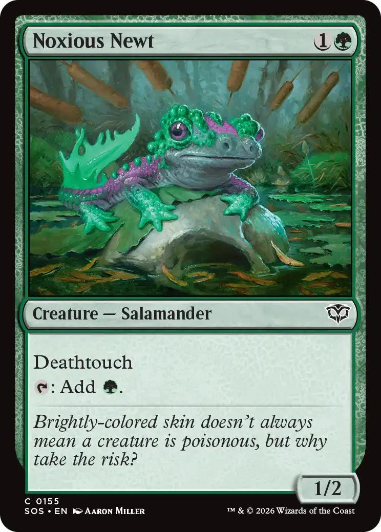 Noxious Newt [155] [Secrets of Strixhaven] [Non-Foil]