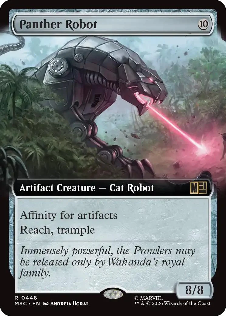 Panther Robot [448] [Extended Art] [Marvel Super Heroes: Commander] [Non-Foil]