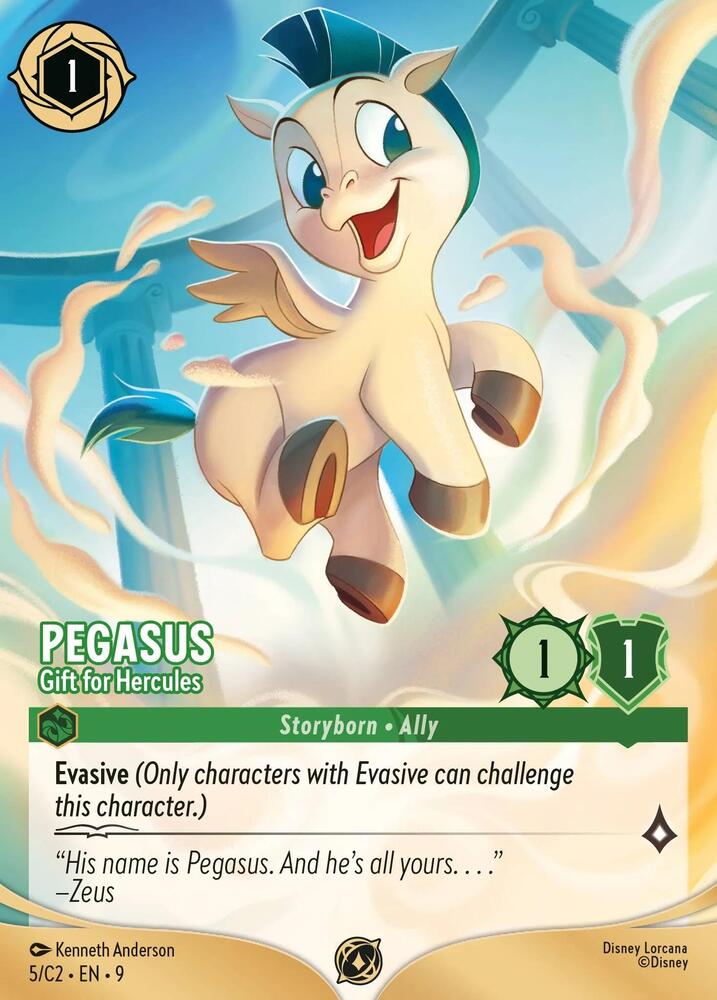 Pegasus - Gift for Hercules - 5/C2 [Disney Lorcana Promo Cards] [Non-Foil]