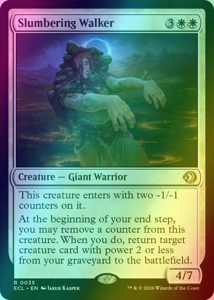 Slumbering Walker [35] [Lorwyn Eclipsed] [Foil]