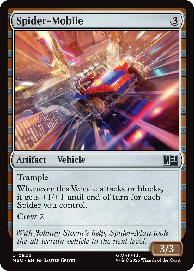 Spider-Mobile [826] [Jumpstart] [Marvel Super Heroes: Commander] [Non-Foil]