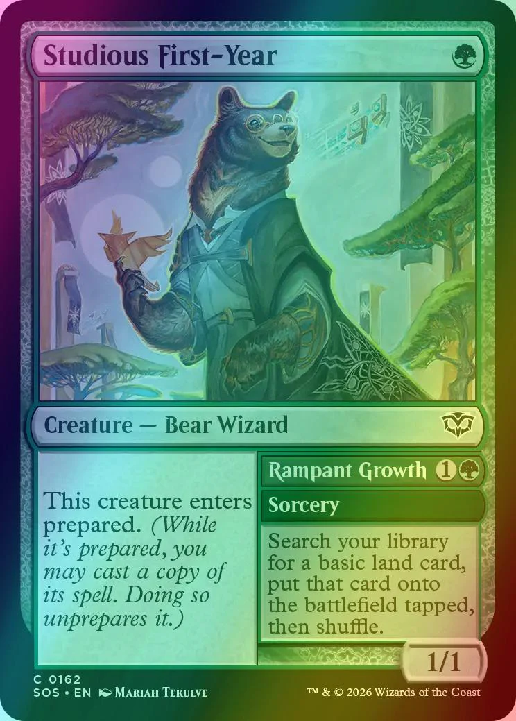 Studious First-Year // Rampant Growth [162] [Secrets of Strixhaven] [Foil]