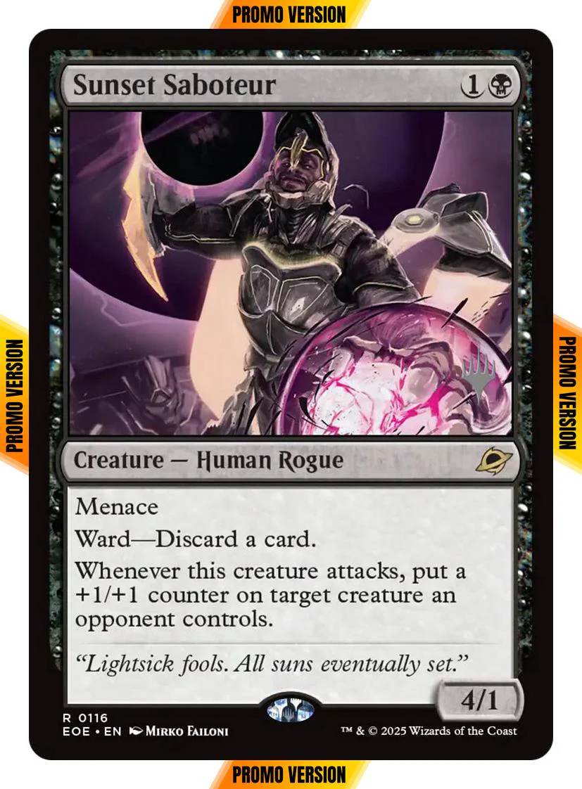 Sunset Saboteur [116p] [Promo Pack] [Edge of Eternities: Promos] [Non-Foil]