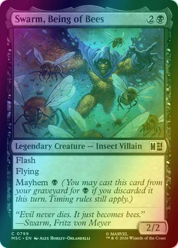 Swarm, Being of Bees [799] [Jumpstart] [Marvel Super Heroes: Commander] [Foil]