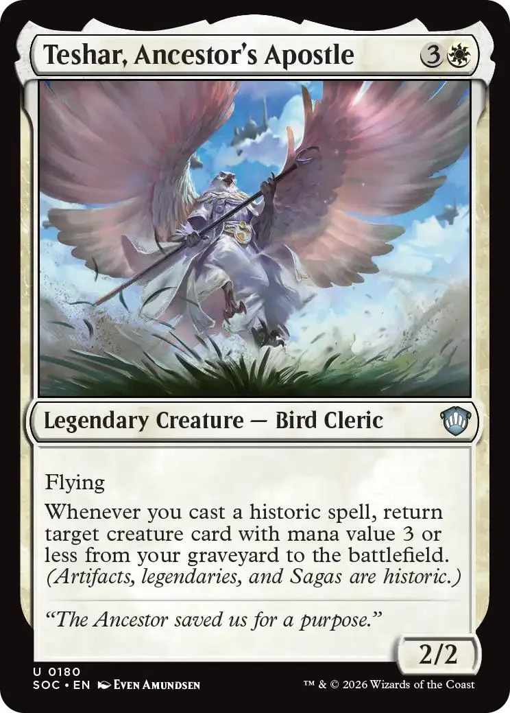 Teshar, Ancestor's Apostle [180] [Secrets of Strixhaven: Commander] [Non-Foil]