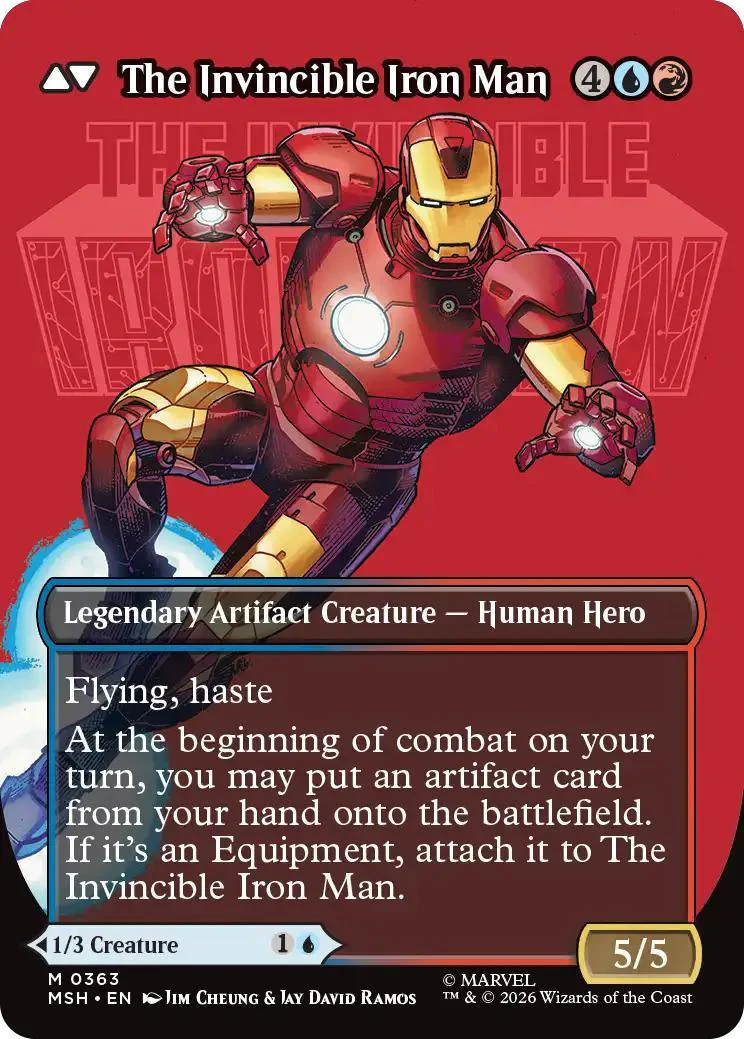 Tony Stark // The Invincible Iron Man [363] [Borderless] [Logo] [Marvel Super Heroes] [Non-Foil] - Image 2