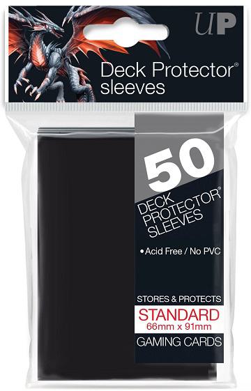 Ultra Pro Pro-Gloss Deck Protector Sleeves - Standard Size - 50ct - Black