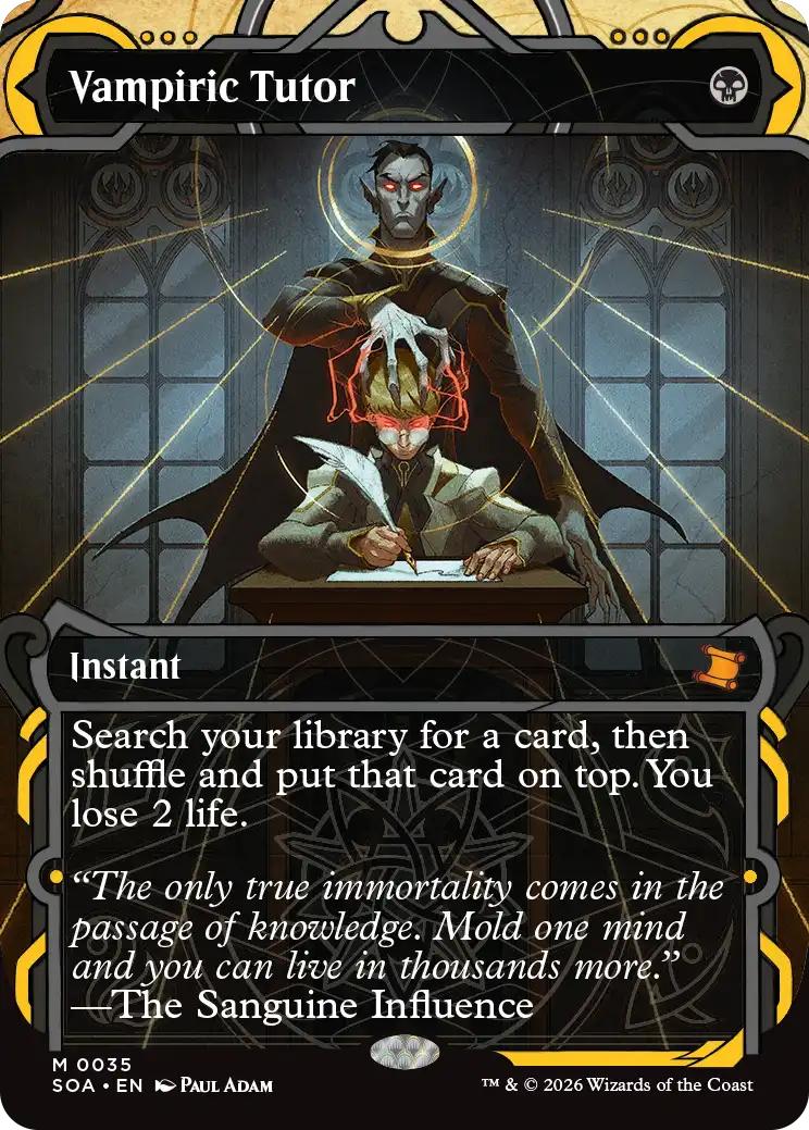 Vampiric Tutor [35] [Showcase] [Secrets of Strixhaven: Mystical Archive] [Non-Foil]