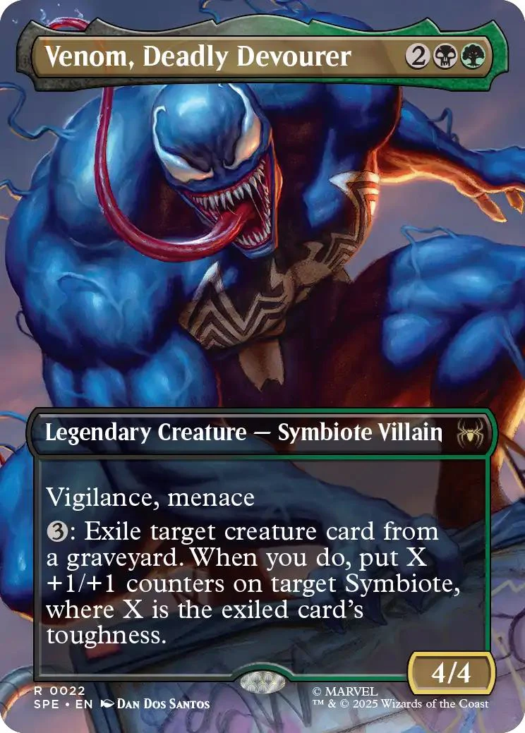 Venom, Deadly Devourer [22] [Borderless] [Scene] [Marvel's Spider-Man Eternal] [Non-Foil]