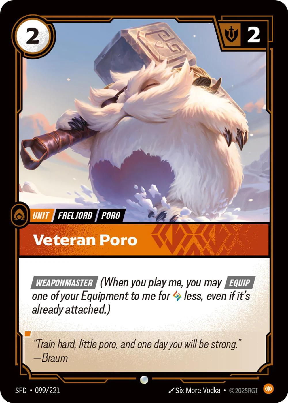 Veteran Poro - 099/221 [Spiritforged] [Non-Foil]