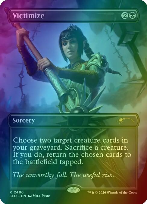 Victimize [2486] [Borderless] [D&D: Shadowheart's Devotion] [Secret Lair Drop] [Foil]