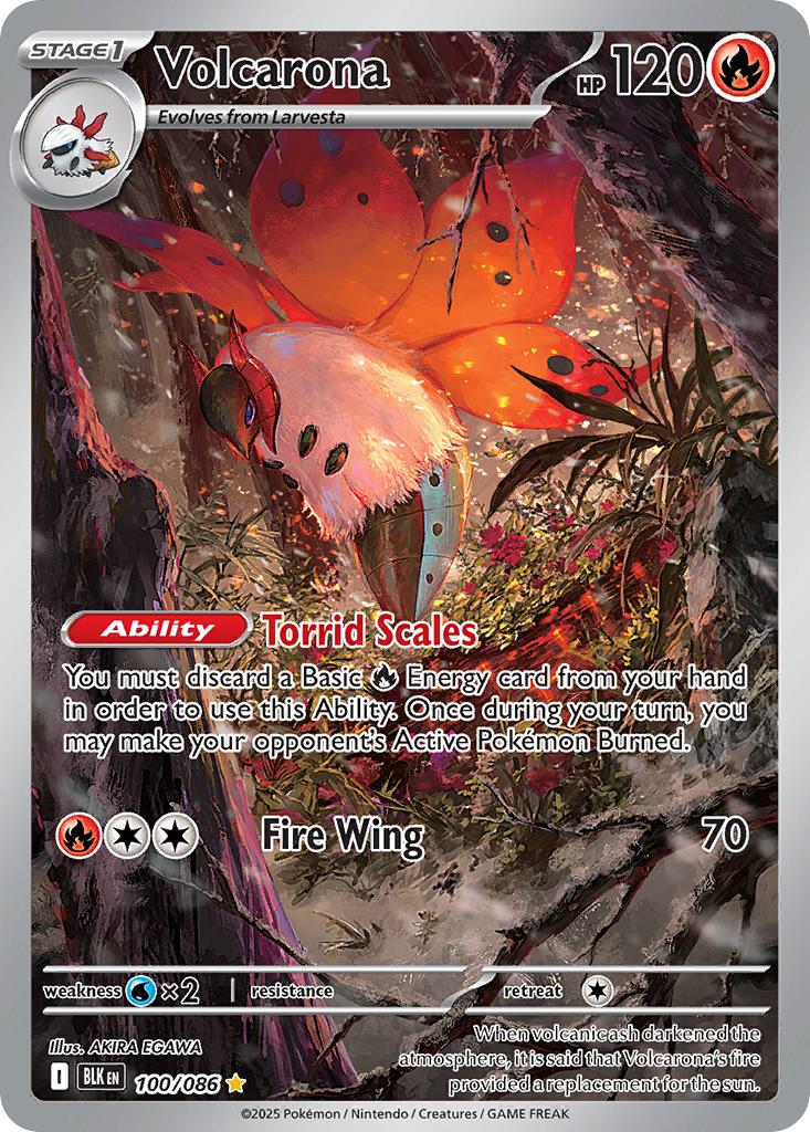 Volcarona - 100/086 - Illustration Rare [sv105b-100] [Ultra]