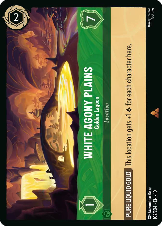 White Agony Plains - Golden Lagoon - 102/204 [Whispers in the Well] [Non-Foil]