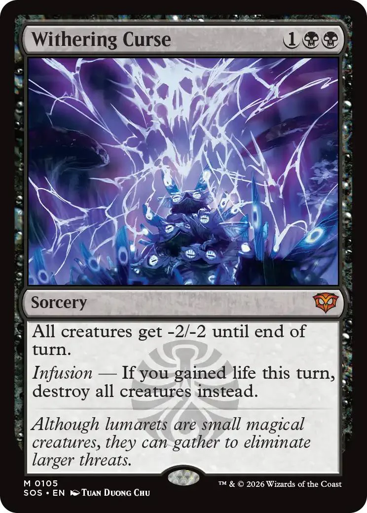 Withering Curse [105] [Secrets of Strixhaven] [Non-Foil]