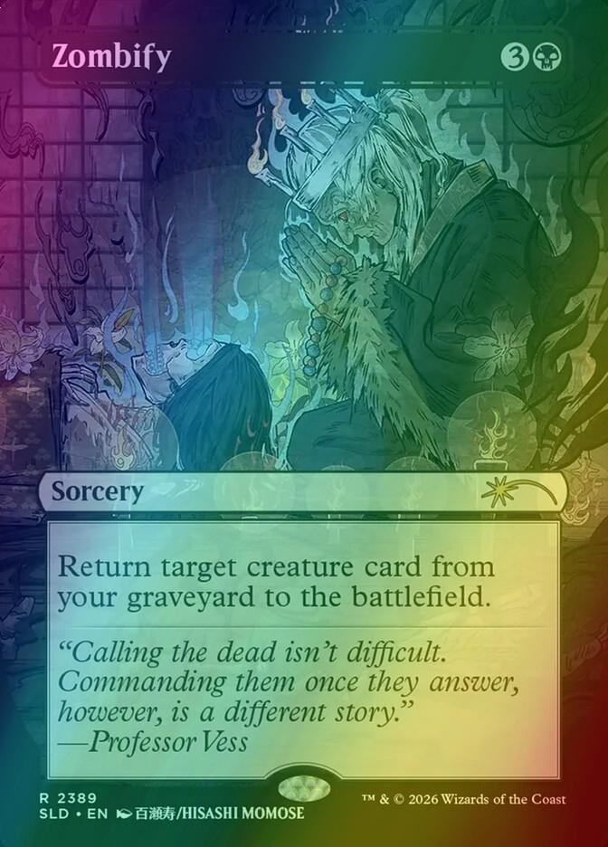 Zombify [2389] [Borderless] [Return to Mystical Archive] [Secret Lair Drop] [Foil]
